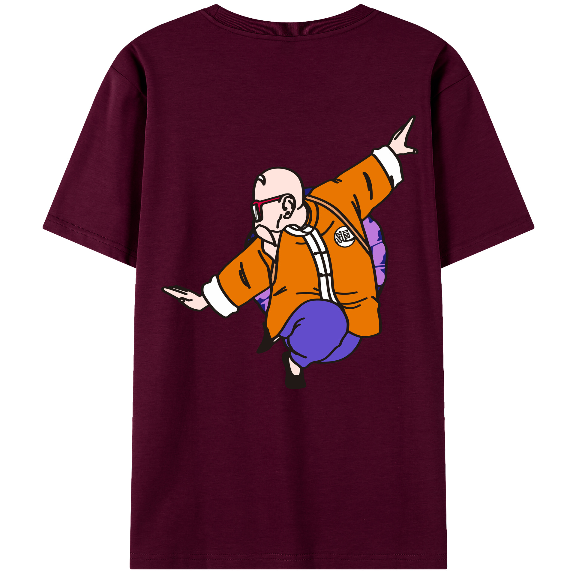 （画像用） ドラゴンボール 亀仙人（かめせんにん） DRAGON BALL Master Roshi Kame Sennin レディース半袖Tシャツ(バックプリント)